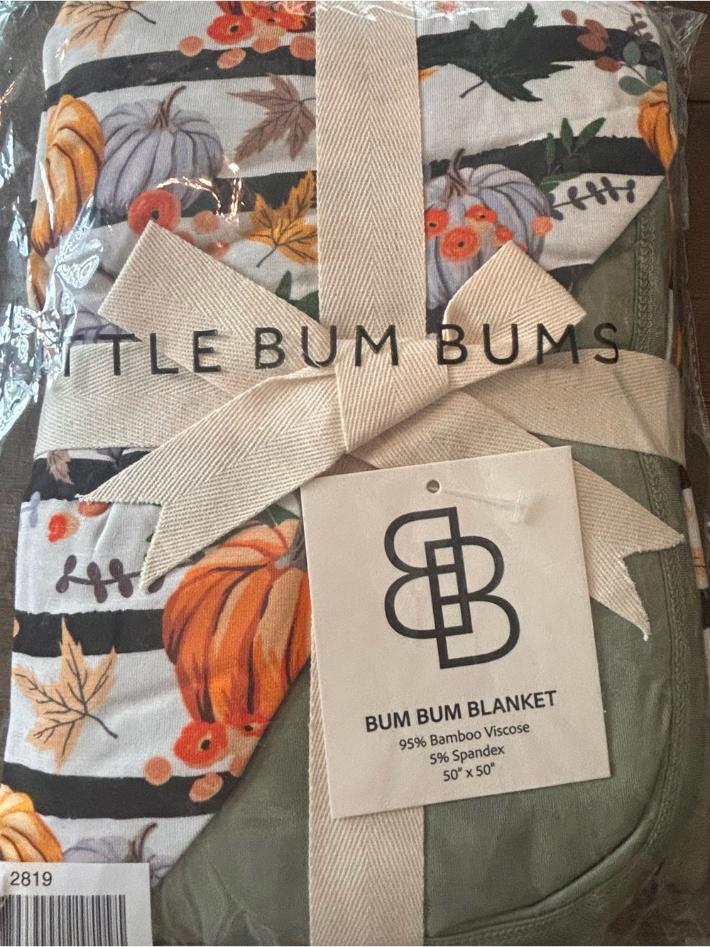 Bum Bum Blanket - Fall Pumpkin Floral Print
